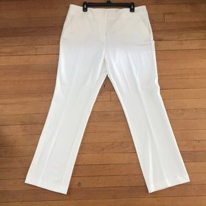 White Bootcut Pants